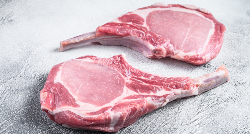 tagli di carne di maiale