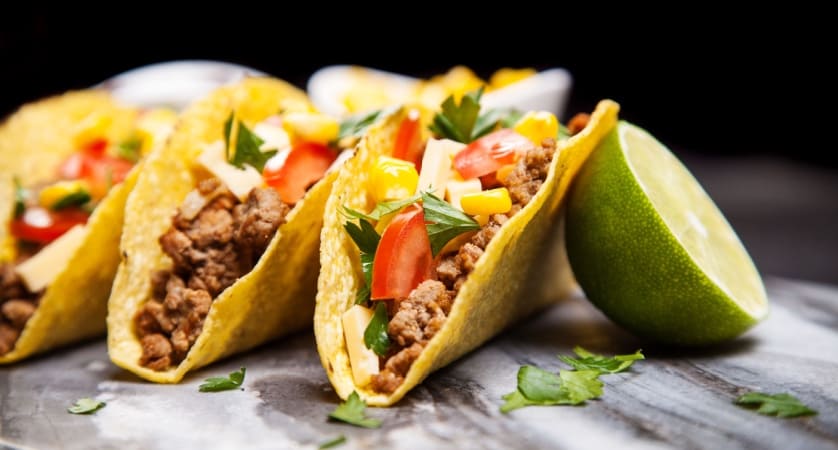 Tacos con carne macinata preparazione